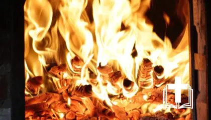 Fe desde el horno de fuego